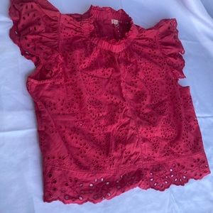Jennifer & grace beautiful lace fuchsia  shirt